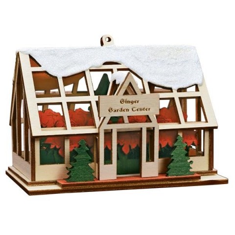 NEW - Ginger Cottages Wooden Ornament - Ginger Garden Center NEW - Ginger Cottages Wooden Ornament - Ginger Garden Center
